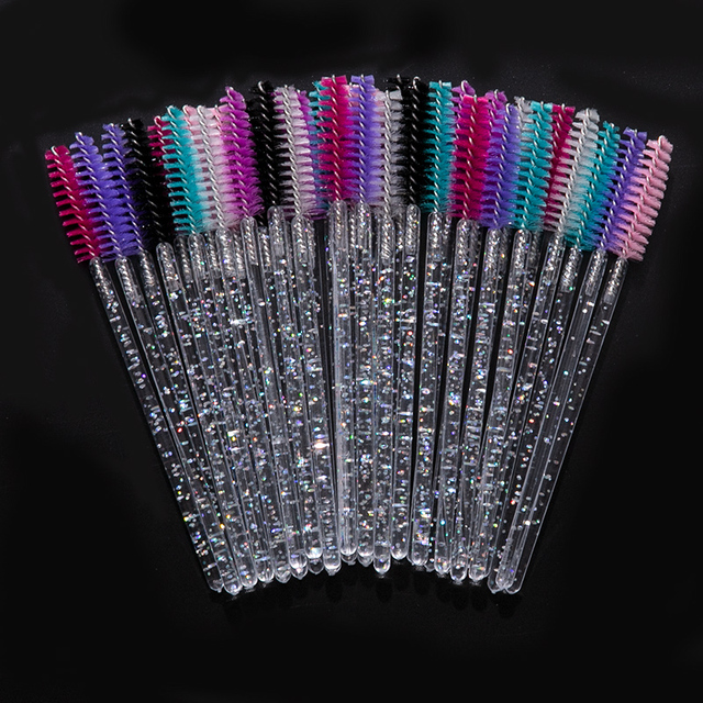 Extension Disposable Eyebrow brush Mascara Wand Applicator Spoolers Eye Lashes Cosmetic Brushes Set makeup tools