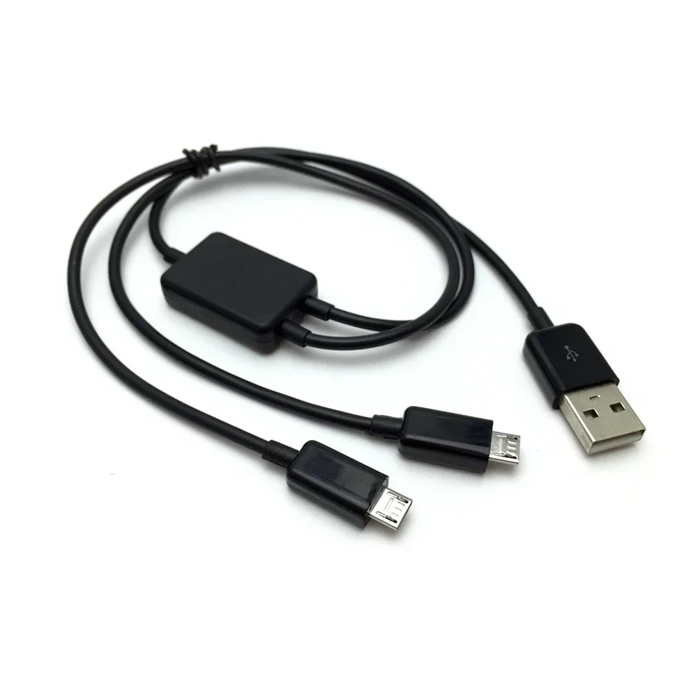 Dual Micro USB Splitter Charging Cable Plug to 2 Micro USB Splitter Charging Cable 1 to 2 Micro USB SB Data Charging Cab