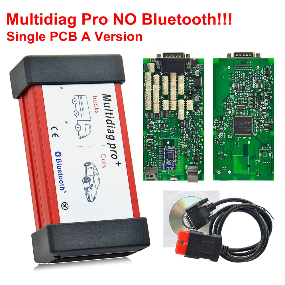 Outil de diagnostic,Carte PCB unique Multidiag Pro +,Bluetooth V2017,R3