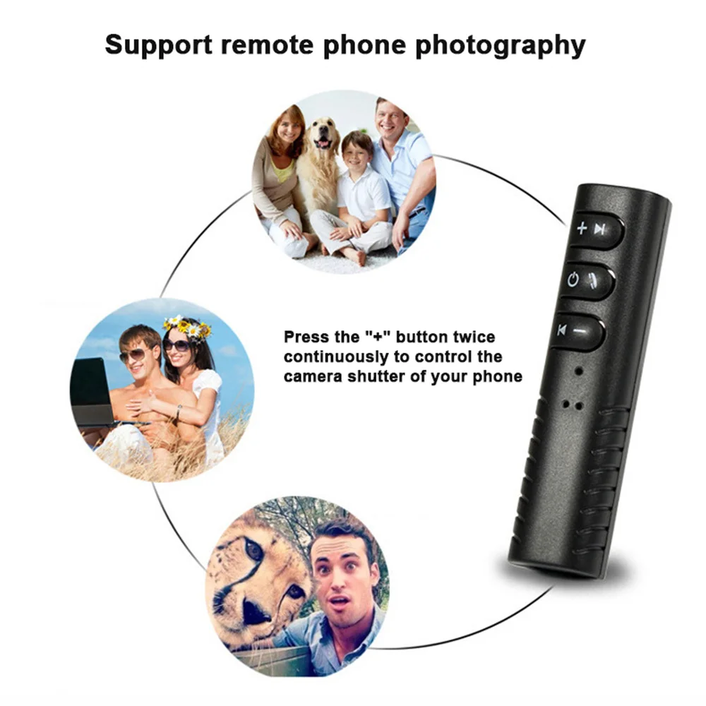 Bluetooth 5.0 Wireless audio Receiver Adapter 3.5mm Jack For Car Music Audio Aux Headphone Reciever Handsfree