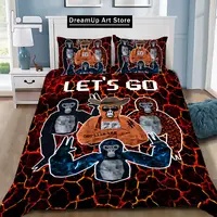 Cartoon Novelty Cool Gorilla Game Tag Duvet Cover Pillowcase Bedding Set Adult Boy Girl Bedroom Decoration Children Gift Single 2