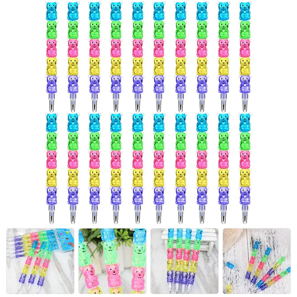 30 Pcs Prize Building Block Pen Child The Gift New Material Writing Pencils For Kids for Students wooden xo triple cross chess children s parent child interactive leisure battle board game building block chess puzzle toys