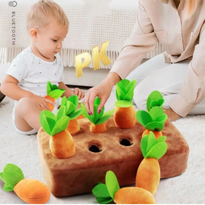 

Детская игрушка для раннего развития, Детская плюшевая игрушка для детей и родителей, игрушка для домашних животных с редисом и овощами, игрушка для домашних животных