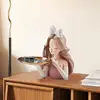 Key Holder For Table Entryway Tray Decorative Trays Candy Tray Key Bowl Resin Girl Statue Jewelry Organizer Collectible 6
