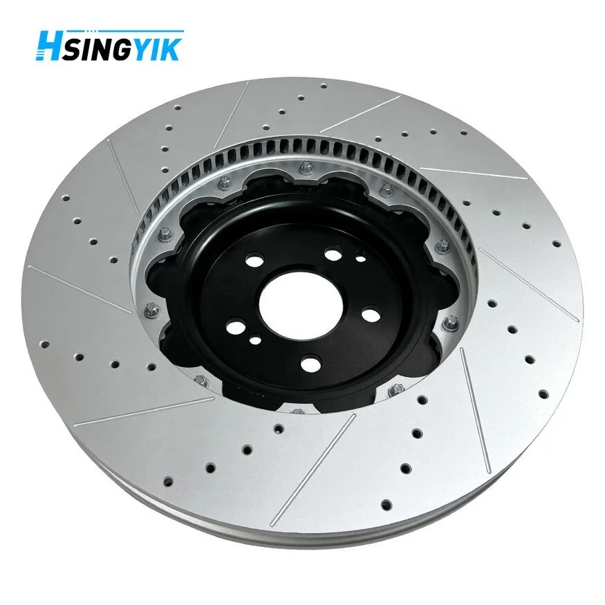고효율 자동차 시스템 2피스 390*36mm 플로팅 브레이크 디스크 로터 (메르세데스 벤츠 C63 A35 AMG용)