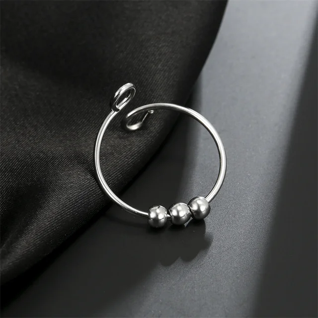 여아용 스테인리스 스틸 볼 비즈 링: 우아함, 다용성, 편안함이 완벽한 조화