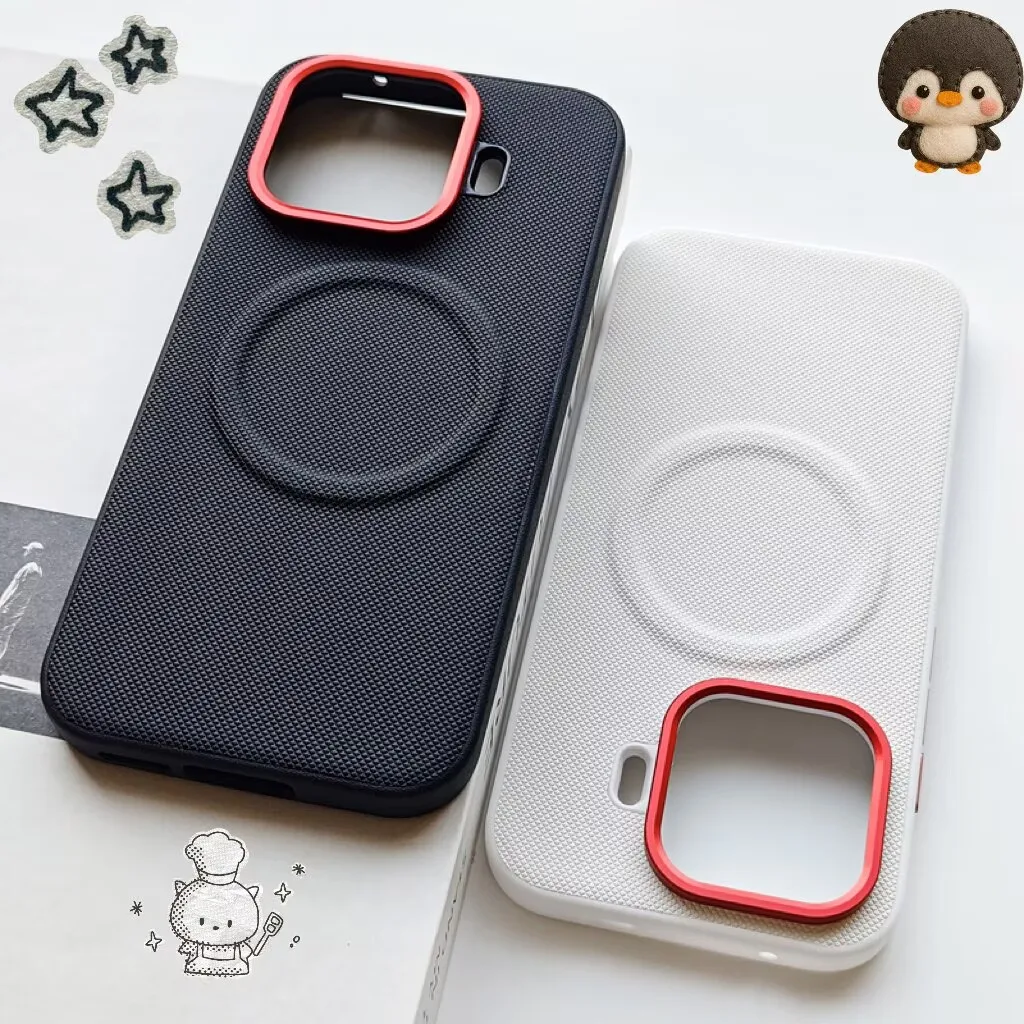 ELVE Magnetic Anti-Fall PU Leather Phone Case with Diamond Pattern and Metal Lens Frame