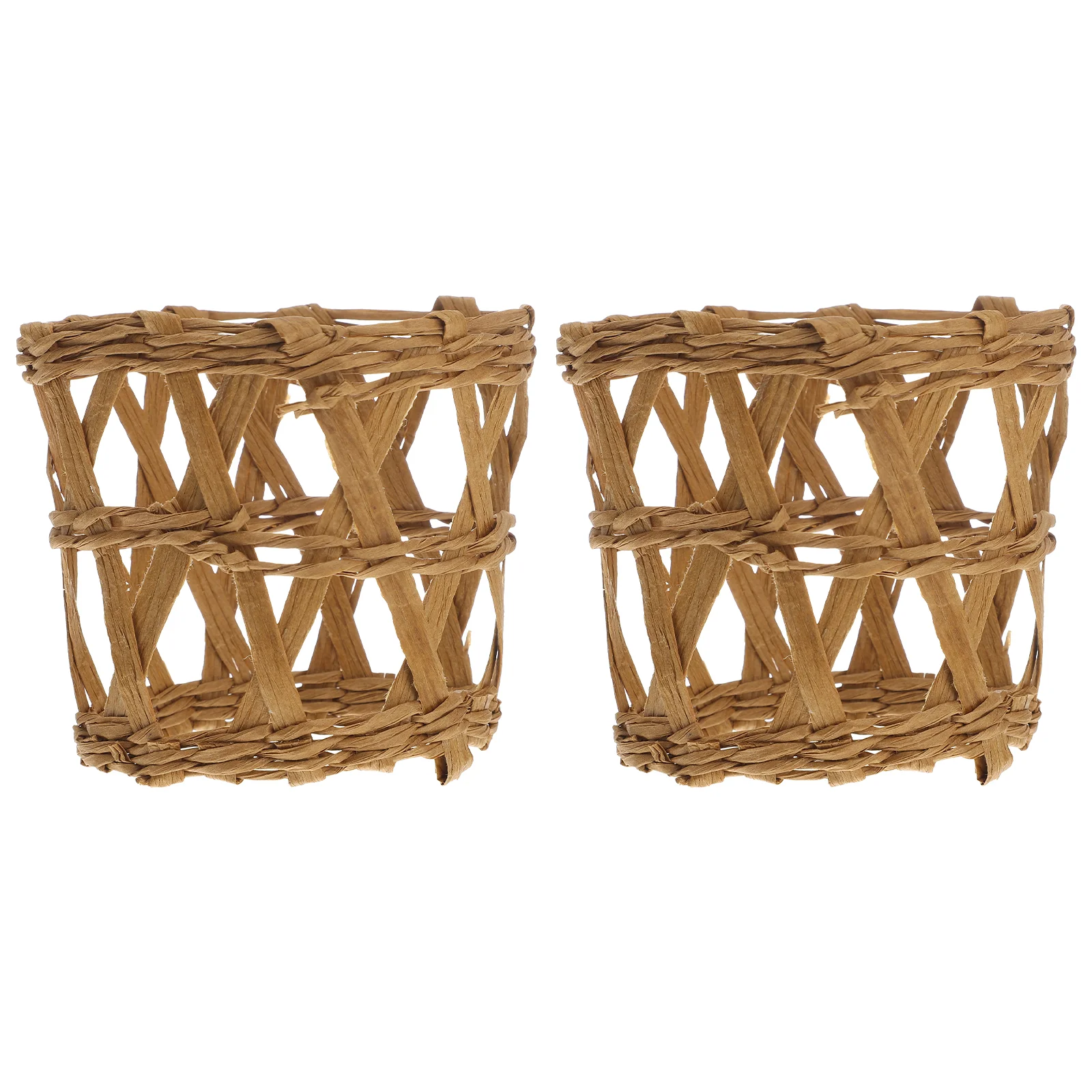 

Straw Weaving Cup Bottle Holder Sleeves Rattan Sleeve Cover Vase Glass Woven Protector Wicker Hot Sundries Random Color