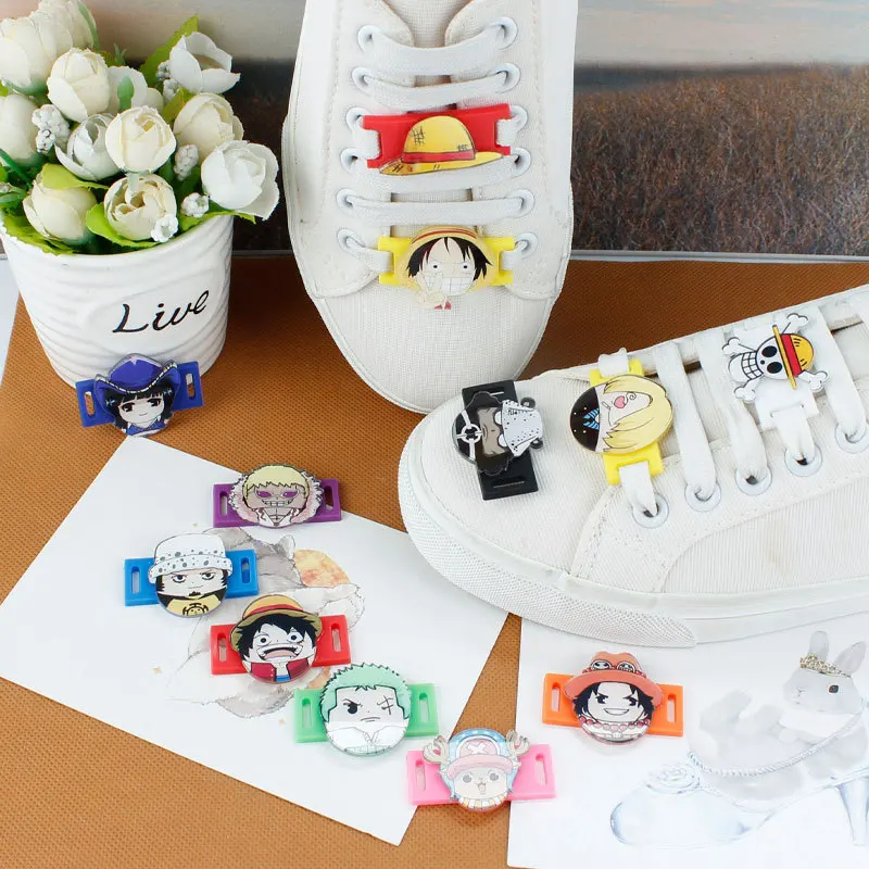 One Piece Luffy Zoro Chopper Portgas D Ace Shoelace Charms One piece