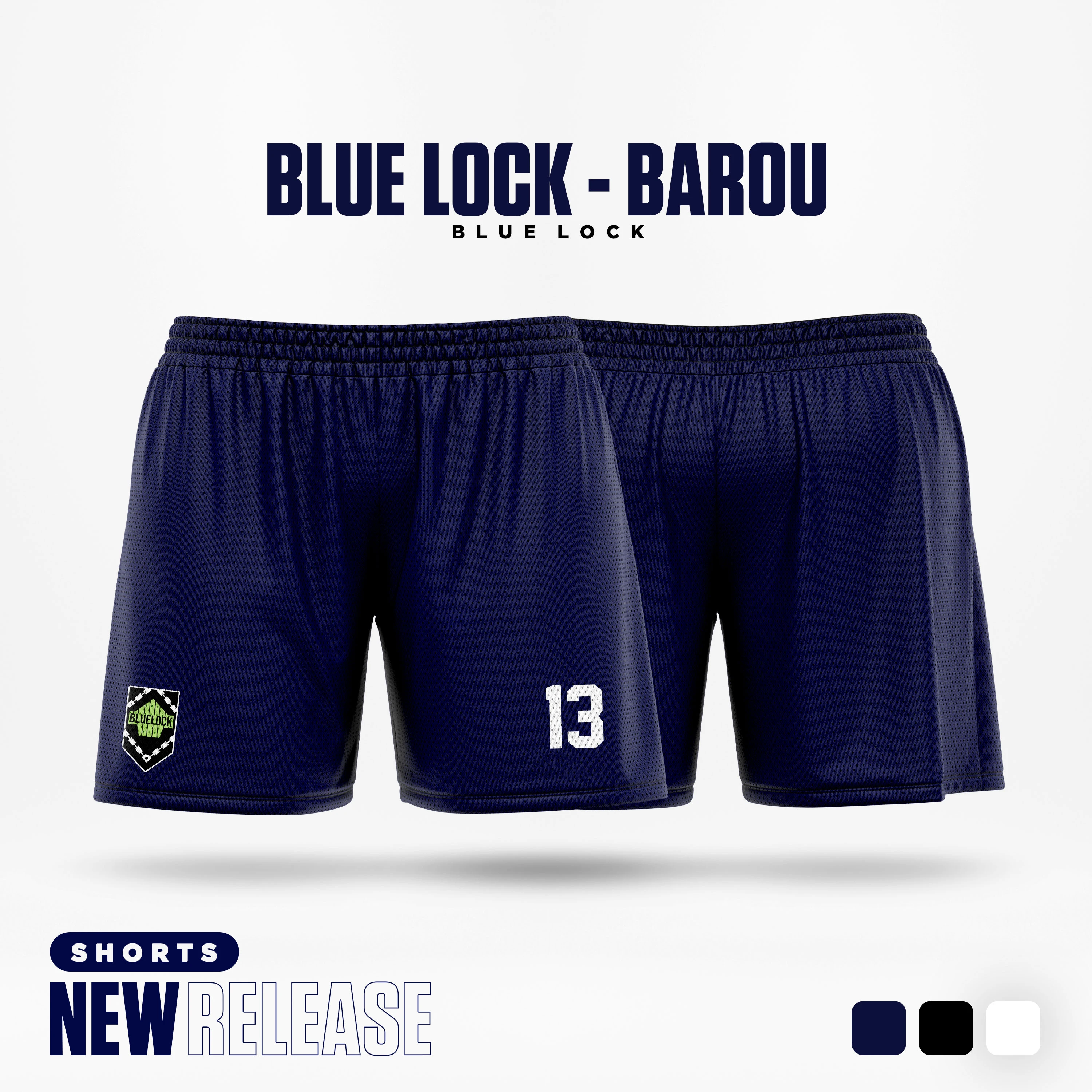 Blue Lock Navy Cartoon Anime Jersey Men Shorts Summer 2024 New Fashion Women Short Pants Sport Children Bottom 5