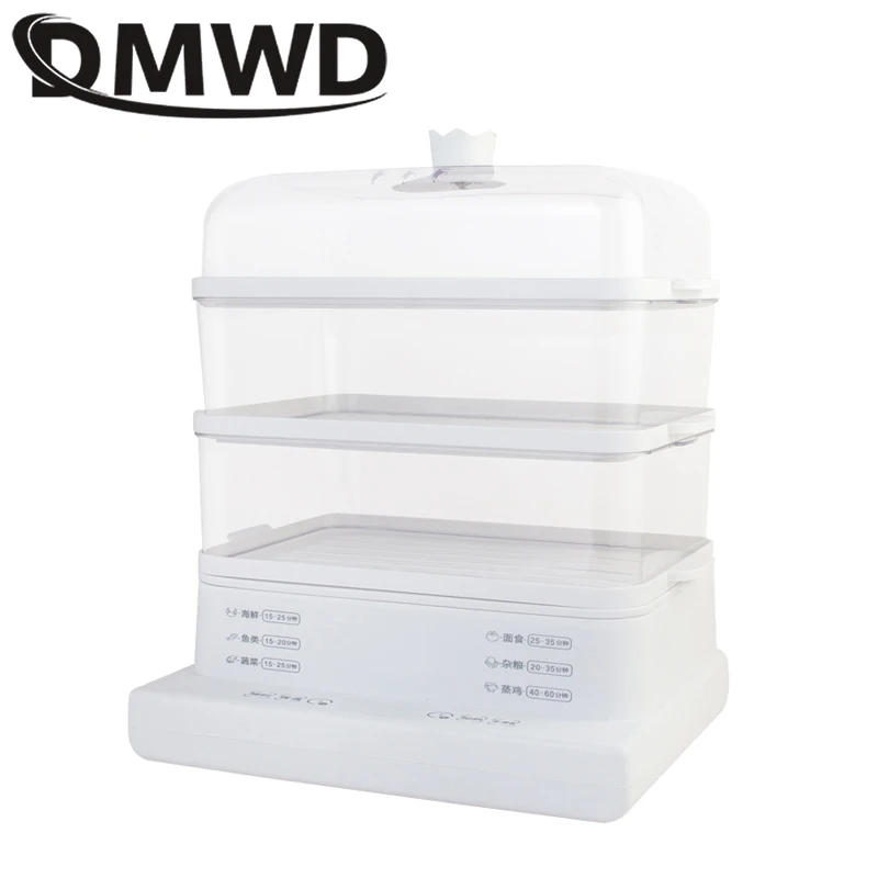 DMWD 가정용 전기 스티머 다기능 계란 보일러, 다층 쿠커, 식품 난방 스티머, 아침 식사 빵 기계, 24L