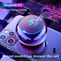 Mini Bluetooth Speaker with Mic, HiFi Music Cell Phone Tablet Metal Loud Speaker Sport Portable Subwoofer 1