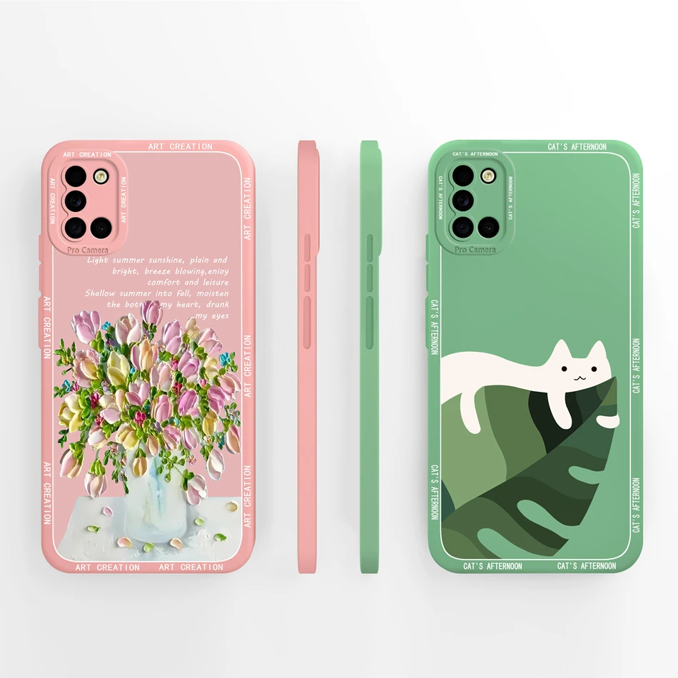 Aesthetic Soft Silicone Phone Case with Full Protection and Anti-Shock Design