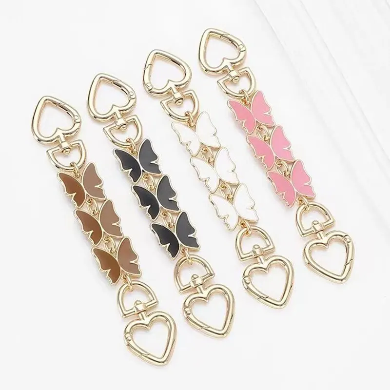 

Fashion Metal Chain Bag Strap Extension Chain Women Handbag Shoulder DIY Purse Butterfly Decoration Accessories Replacement