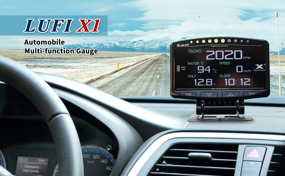 Lufi X1 Revolution OBD2ガジェット 86 BRZ Lufi x1 revolution obd2 Smart Digital Multi Meter International