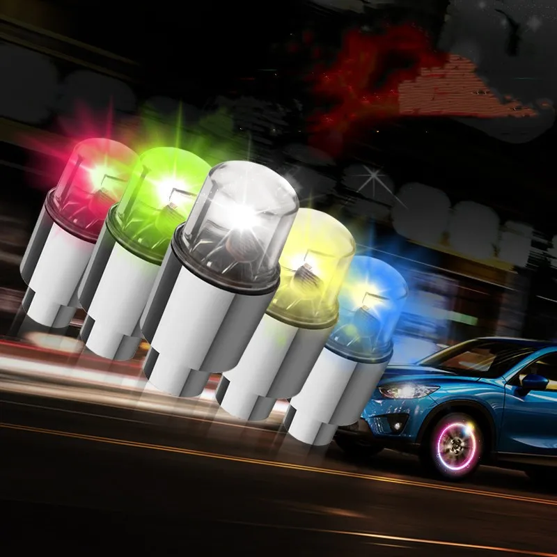 4pcs2pcsWheelLightsCapCarAutoWheelTireTyreAirValveStemLED