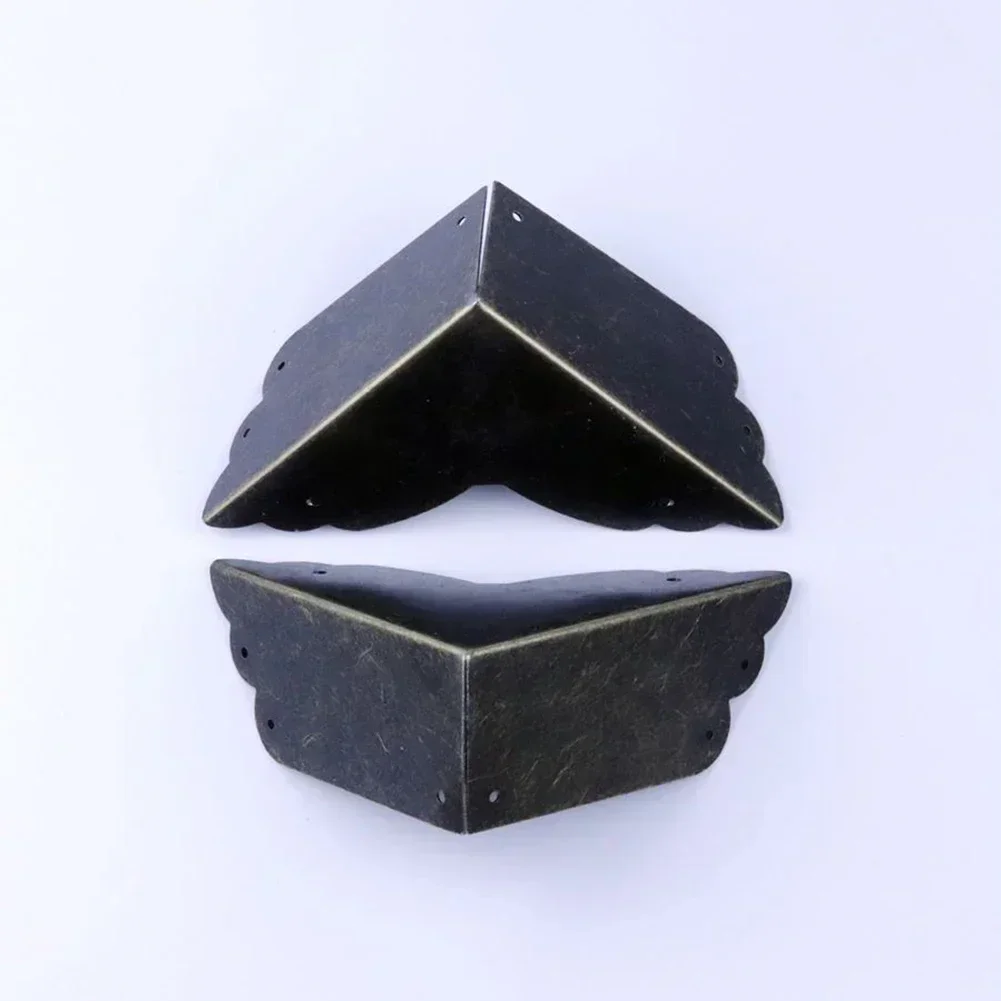 Furniture Corner Protector 4pcs Antique Wrapped Decorative Jewelry Chest Wine Gift Box Wooden Case Cover