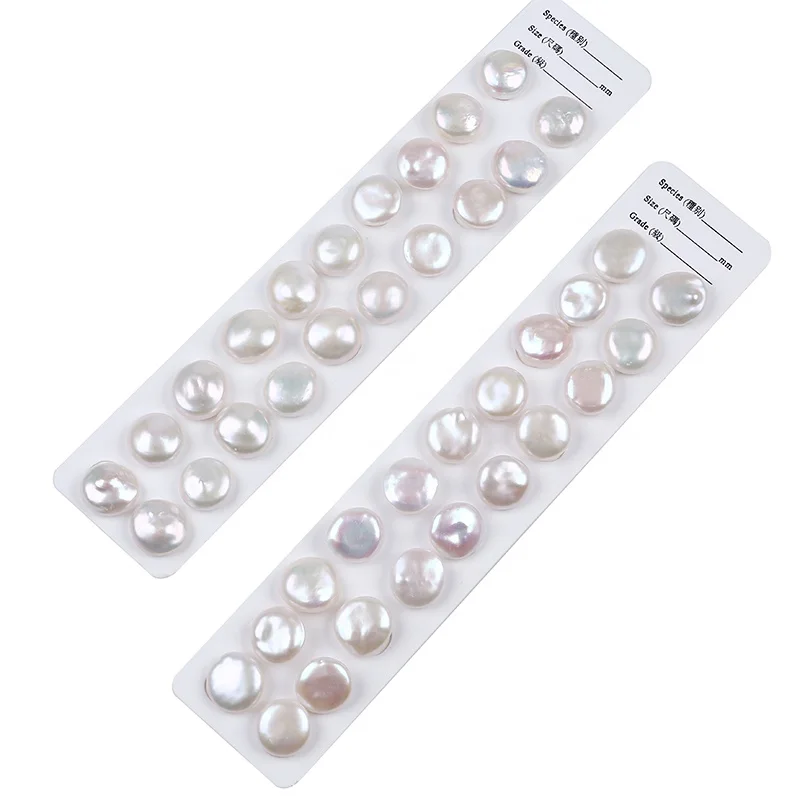 

16-17mm factory prices natural white freshwater coin shape loose pearls beads