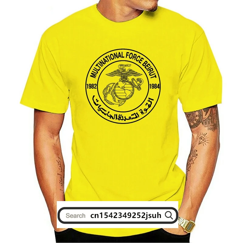 

Marine Corps Beirut Lebanon 1982-1984 Don'T Shoot Outstanding Usmc Shirt 2019 New Casual Men Creative Man'S Silk Screen T Shirts