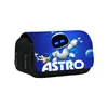 A-Astro Bot Printed Double Adams Family Elementary and Middle School Students Stationery kawaii Cartoon School Bag Mochila 1