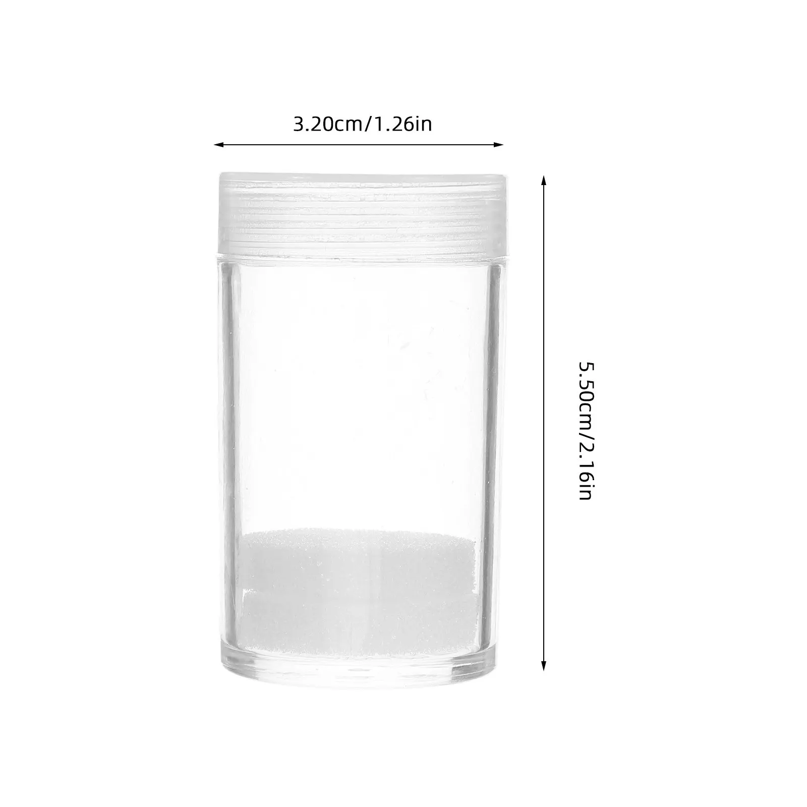 10Pcs 동전 보관 튜브 플라스틱 투명 원형 밀폐형 동전 홀더 보호용 보관 용기 주최자 수집