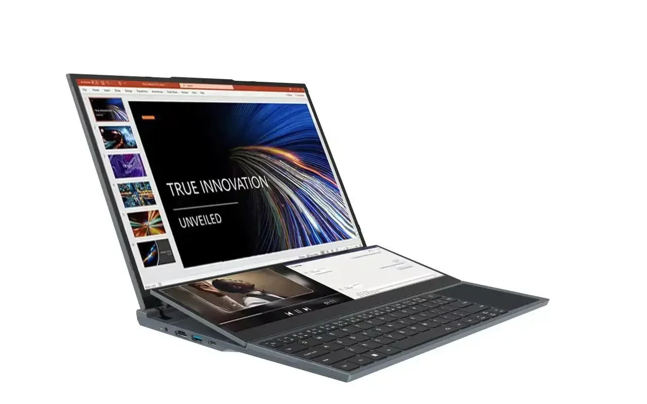 SZBOX 16-inch Core I7-10750H 6C 12T DDR4 Gaming Laptop Dual Screen 2K LCD + 14 Inch Touch Screen 64GB RAM MAX Laptop Notebook 3