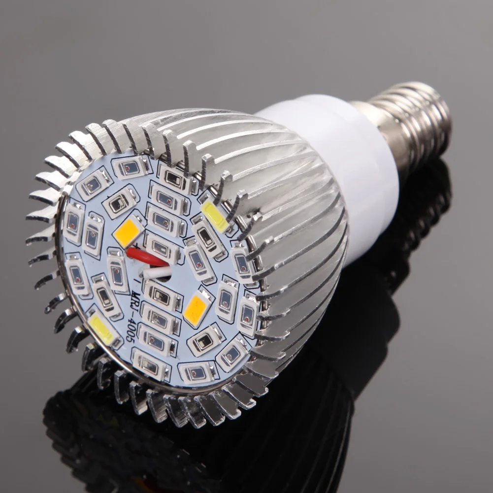 전체 스펙트럼 LED 성장 조명, AC85-265V E14, 수경재배 야채 꽃 식물 성장용 램프