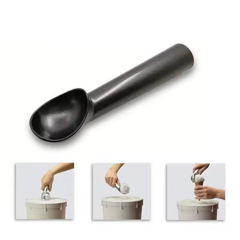 Home Kitchen Nonstick Anti-Freeze Ice Cream Scoop Aluminum Ice Cream Spoon Melon Ball Cookie Dough Scoop Tools