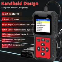 Obd2 Car Diagnostic Scanner with Voltage Tester - Engine Fault Code Reader for All Vehicles after 1996 - Image 3