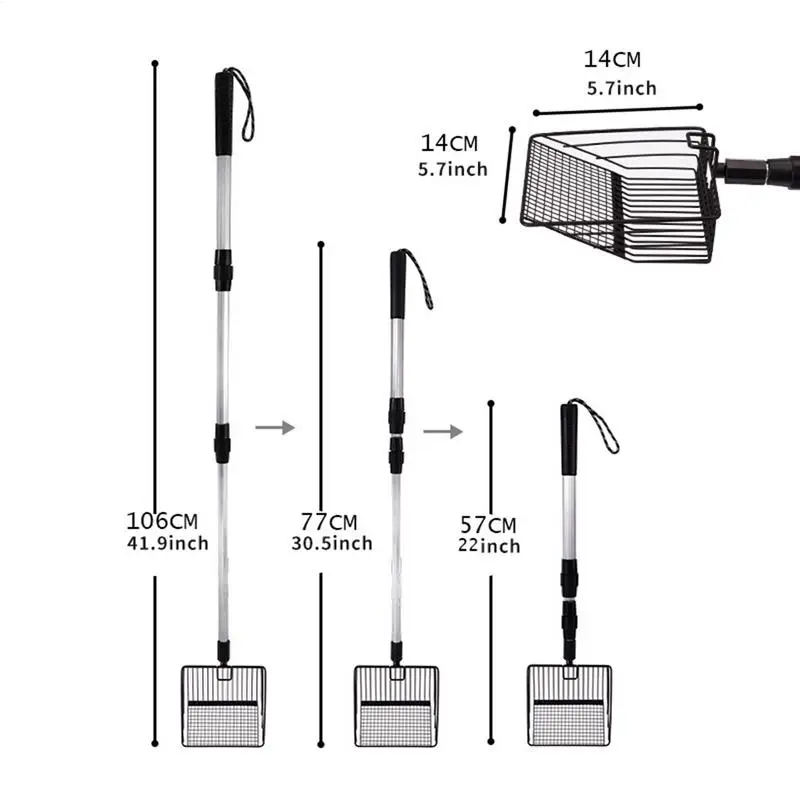 Chicken Coop Scooper Stretchable Chicken Coop Cleaning Tools Poop Shovel For Separating Poop And Debris Chicken Coop Accessories