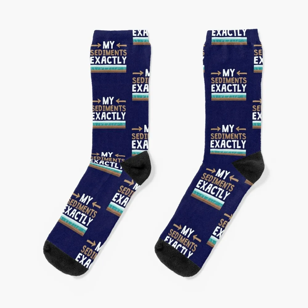 Geology My Sediments Exactly Geologist Socks valentine gift ideas custom christmas stocking Socks Women's Men's