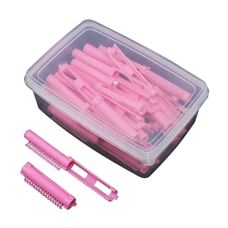 친환경 플라스틱 푹신한 헤어 컬링 롤러 웨이브 헤어 파마 막대, 헤어 루트 살롱 스타일링 액세서리, 상자당 25 개