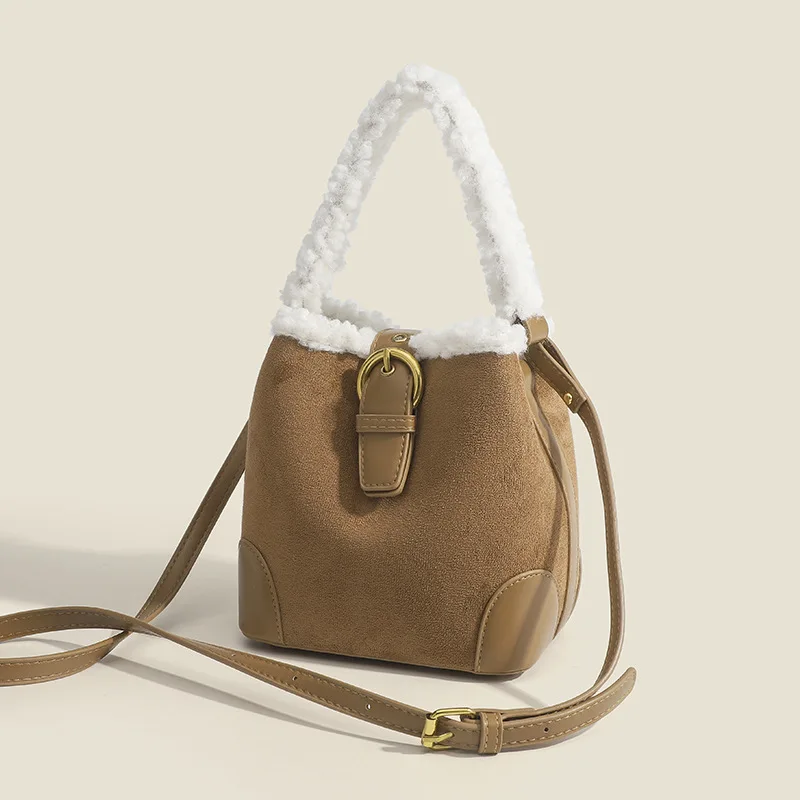 Vintage Small Bucket Bag Women Casual Daily Use Handheld Crossbody Bag Simple High Quality Fashionable Tote Bag for Ladies