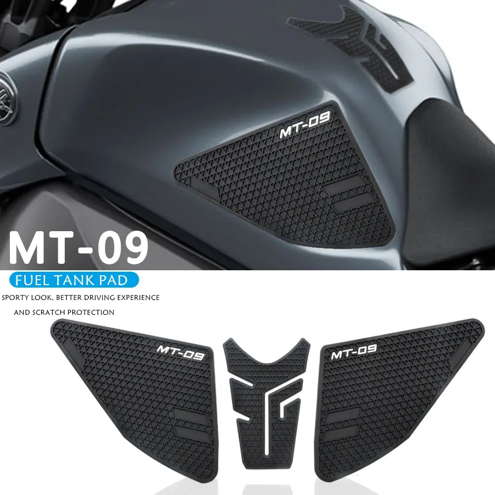 

NEW For YAMAHA MT-09 MT09 2021 2022 Side Fuel Tank pad Tank Pads Protector Stickers Decal Gas Knee Grip Traction Pad