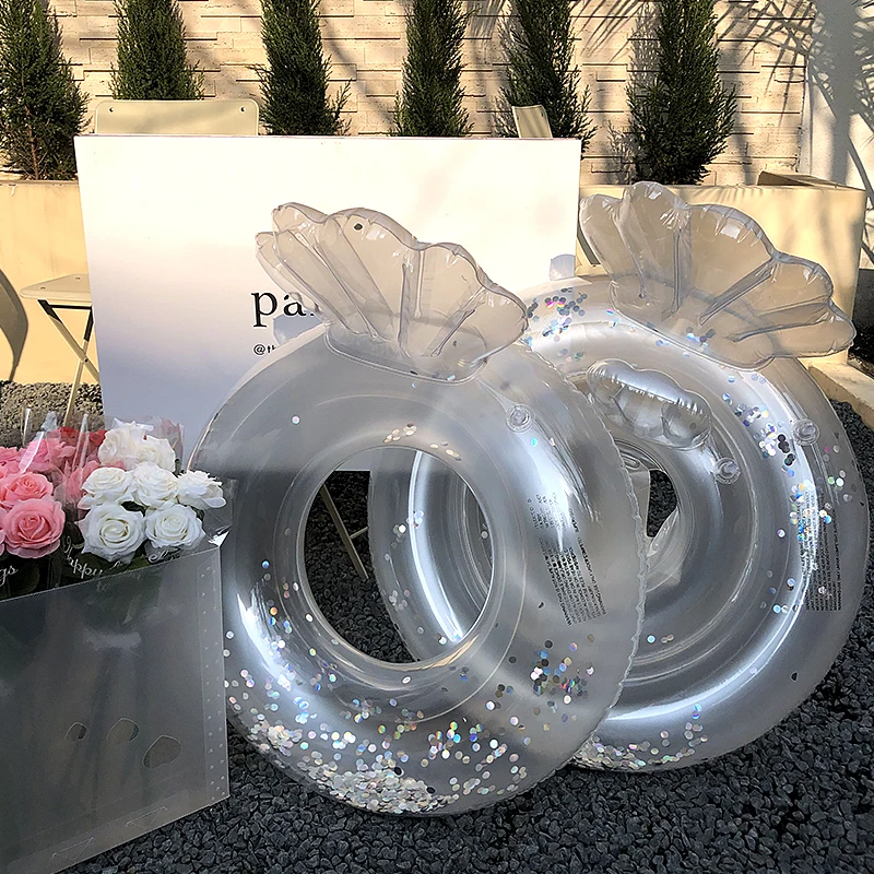 Swimming Float Children UnderarmsinsTrendy Toddler Ring Child Transparent Thickened Buoyancy