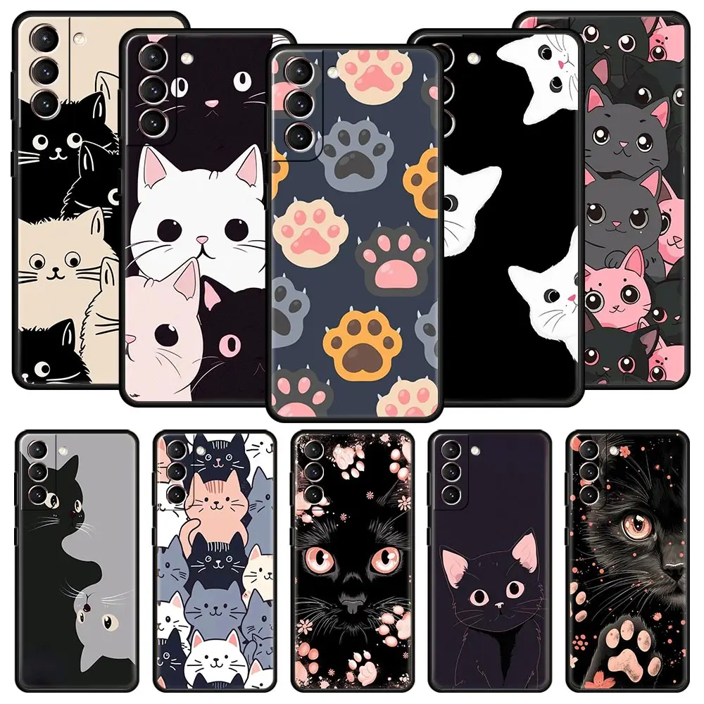 Charming Cat Soft Silicone Phone Case