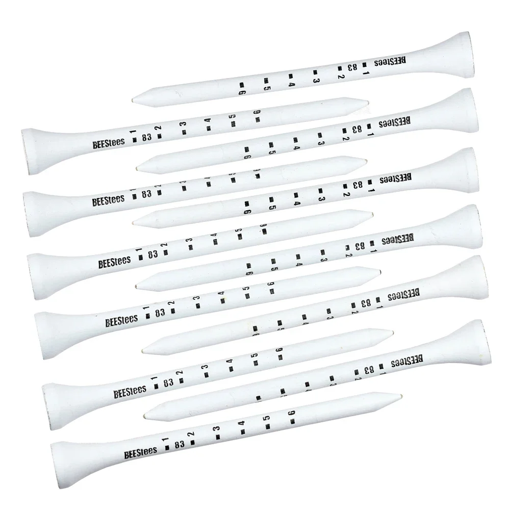 Description Picture 4 of item50pcs Premium Wooden Golf Tees with Height Markers - Non-slip Design for Perfect Ball Position Durable Golf Accessories