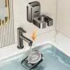Hair Dryer Holder Wall Mounted Suction Cup Blow Dryer Organizer Dryer Hanger Hair Dryer Storage Rack For Bedroom & Bathroom 3
