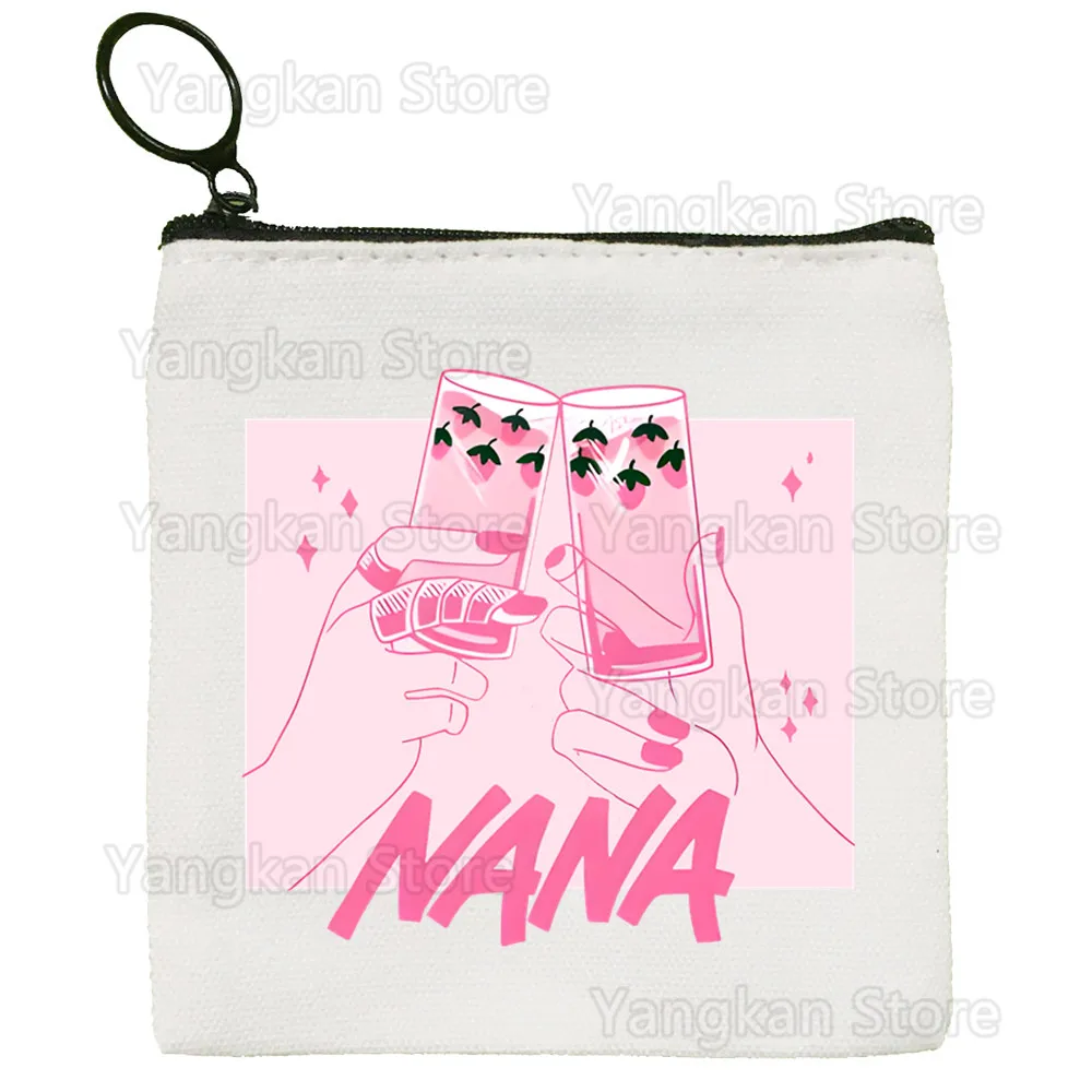 Coin Purse Anime Nana Osaki Manga Cute Mini Canvas Student Wallet Coin Case Zipper Hand Female Key Case