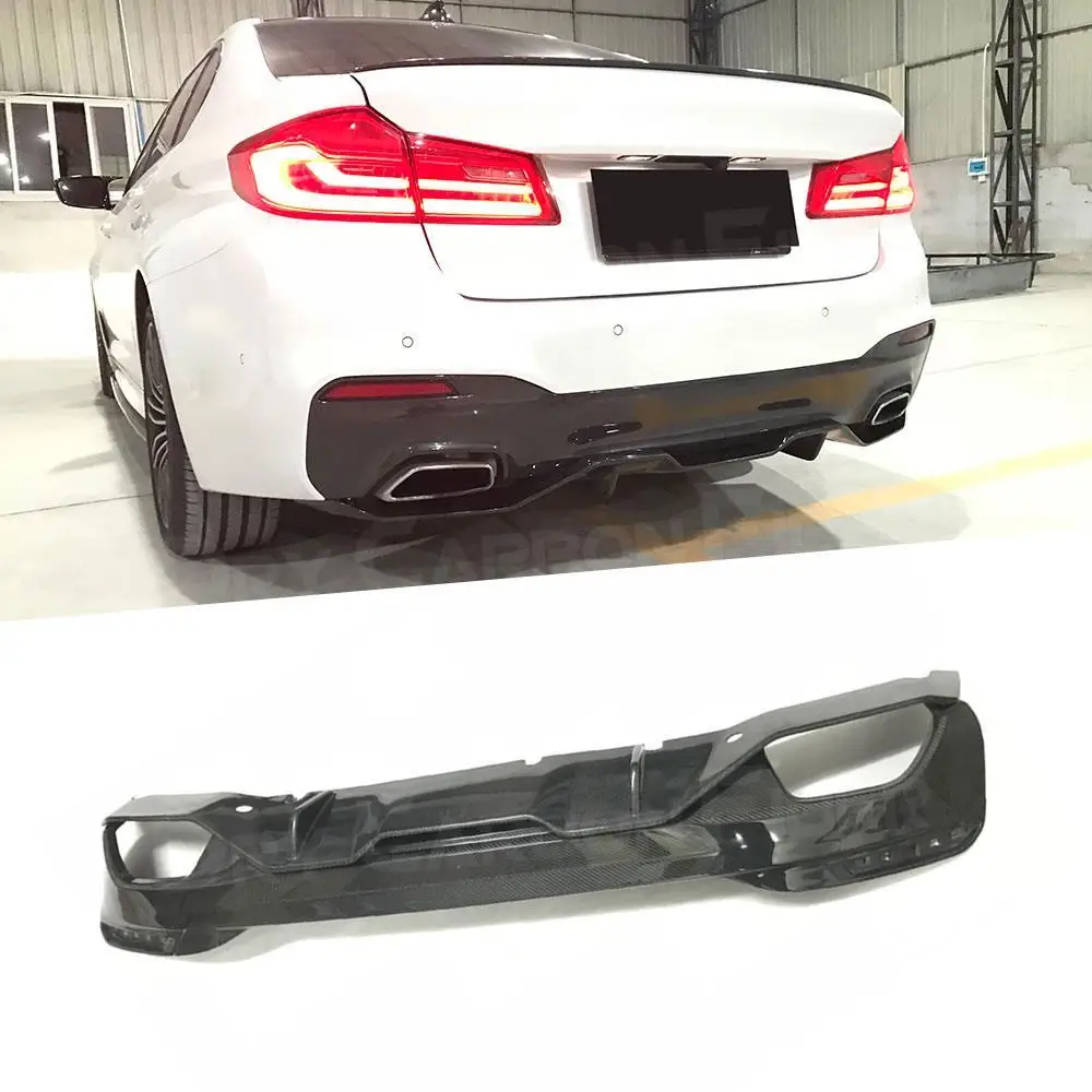 

MP Style Rear Diffuser Spoiler for BMW 5 Series G30 G31 G38 M Tech M Sport 2017 2018 Carbon Fiber Car Bumper Lip Guard 2Pcs/Set