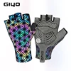 Giyo Colorful Luminous Full Finger Cycling Anti-slip MTB Mitten Reflection Dazzle Road Bicyle MTB Bike Motorcycle Short Gloves 2