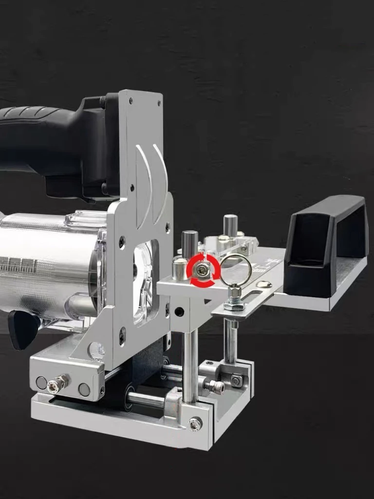 2 in 1 Slotting Bracket Mortising Jig for Trimming Machine Invisible Fasteners Punch Locator Linear Track DIY Woodworking Tools