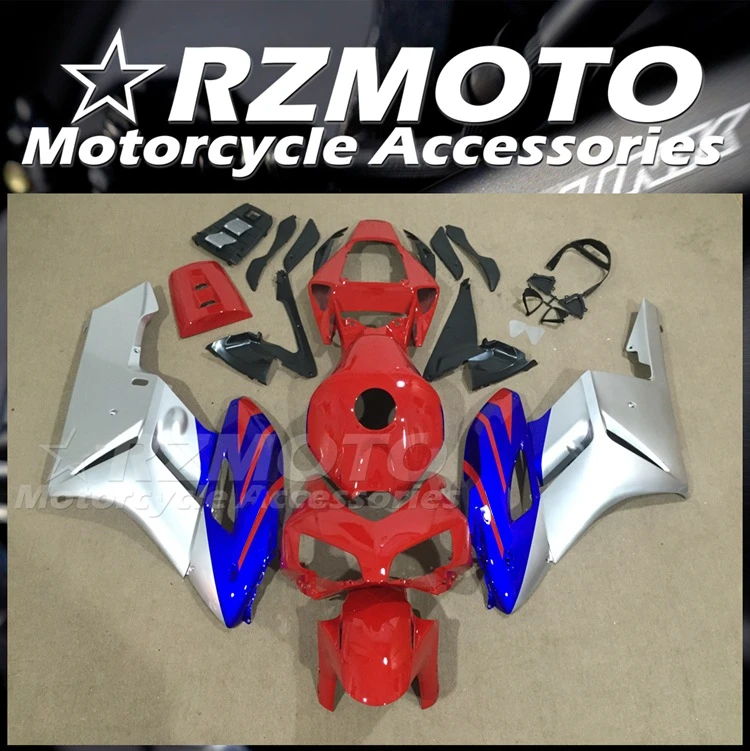

4 подарка, НОВЫЙ ABS Полный мотоциклетный строительный комплект, подходит для HONDA CBR1000RR 2004 2005 04 05, комплект кузова, красный, синий, серебристый