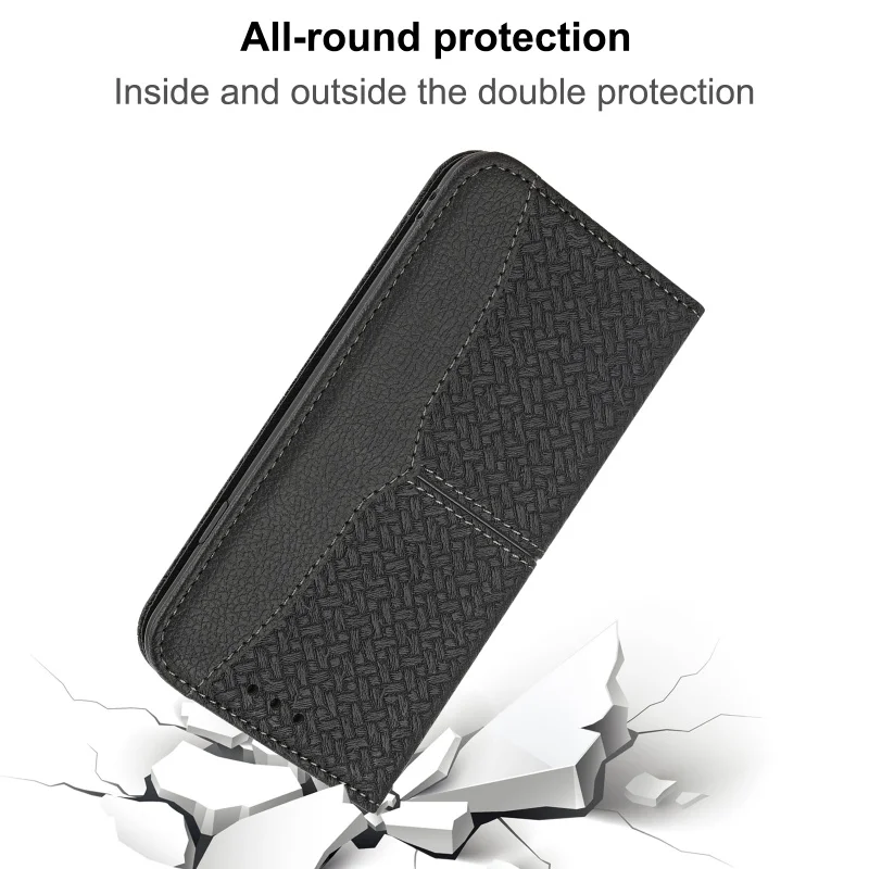 Deluxe Flip Leather Wallet Phone Case with Card Holder