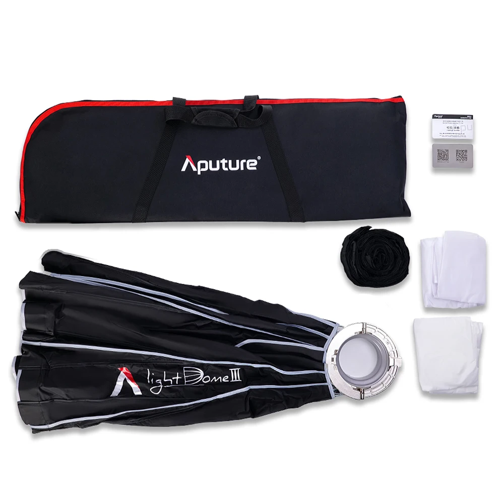 Aputure 라이트 돔 III 소프트 박스 플래시 디퓨저, 라이트 스톰 LS C120D II 300D 300D II 보웬스 마운트 LED 조명