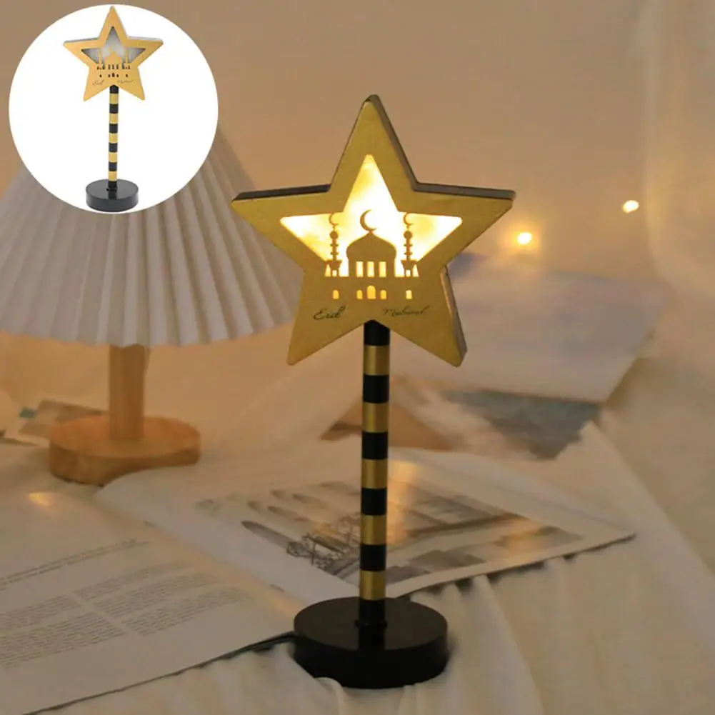 

Fashionable Desk Lamp Stable Base Led Night Lamp Shape Flicker Free Eye-friendly Soft Glow Bedside Light Battery Powered 3 Years