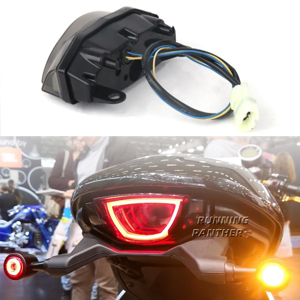 

New Motorcycle Accessories Turn Signals Rear LED Brake Tail Light For Ducati Scrambler 400 800 1100 Taillight Plug and Play