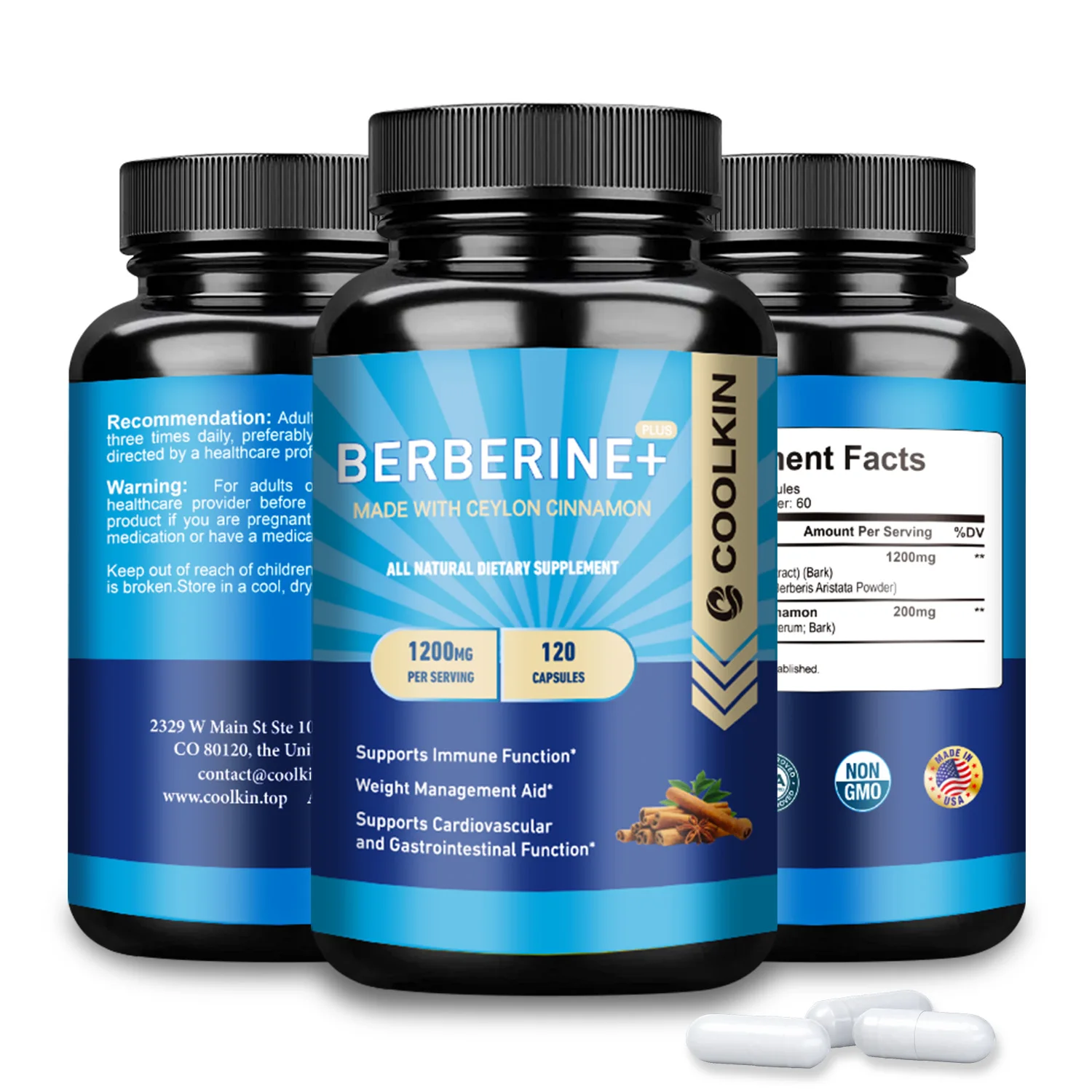 

Berberine - with Ceylon Cinnamon, an antioxidant that supports the immune system