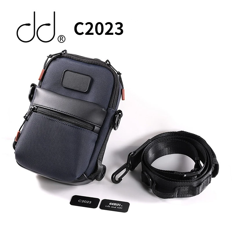 Ddhifi C2023 Case de Transporte de Alta Fidelidade Tudo-em-um Multifuncional Mochila para Dap Dac Bluetooth Amp e Iems Fone de Ouvido Bolsa