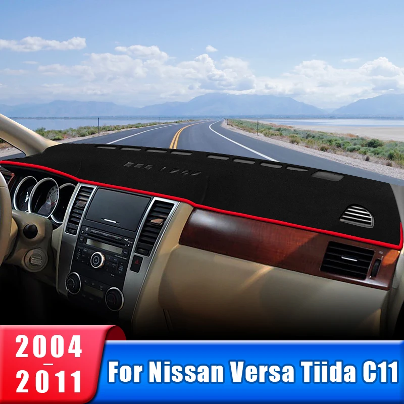 

Car Dashboard Cover For Nissan Versa Tiida C11 2004 2005 2006 2007 2008 2009 2010 2011 Instrument Desk Sun Shade Mat Accessories